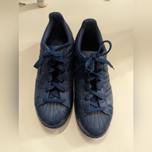 New Navy Adidas Superstars